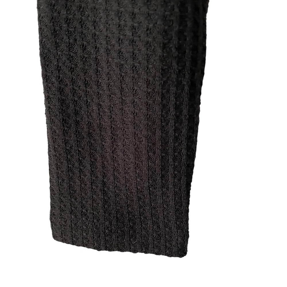 Elodie Waffle Knit Long Sleeve V-Neck Crop Top NWT - Picture 3 of 10